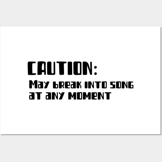 Caution! Wall Art by B Sharp